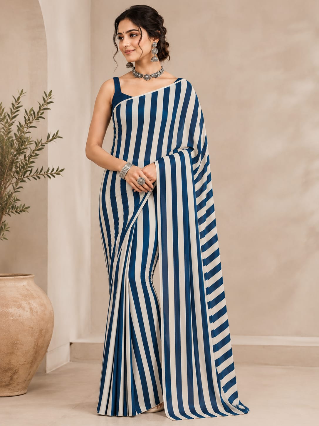 RUSSIAN SILK PRINTED SAREE (117)