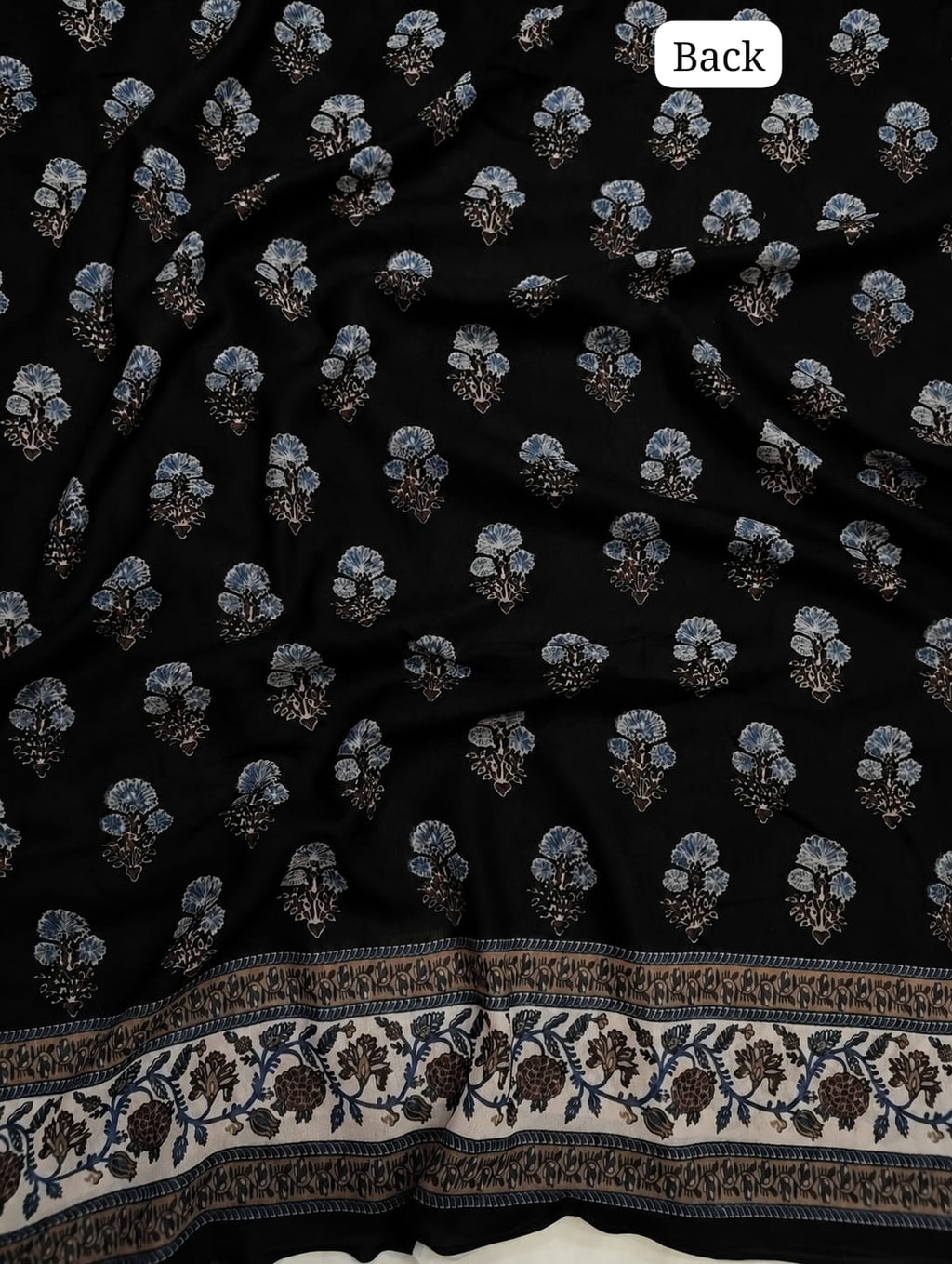 GEORGETTE PRINT FRONT BACK SLEEVES  1 SET (115)