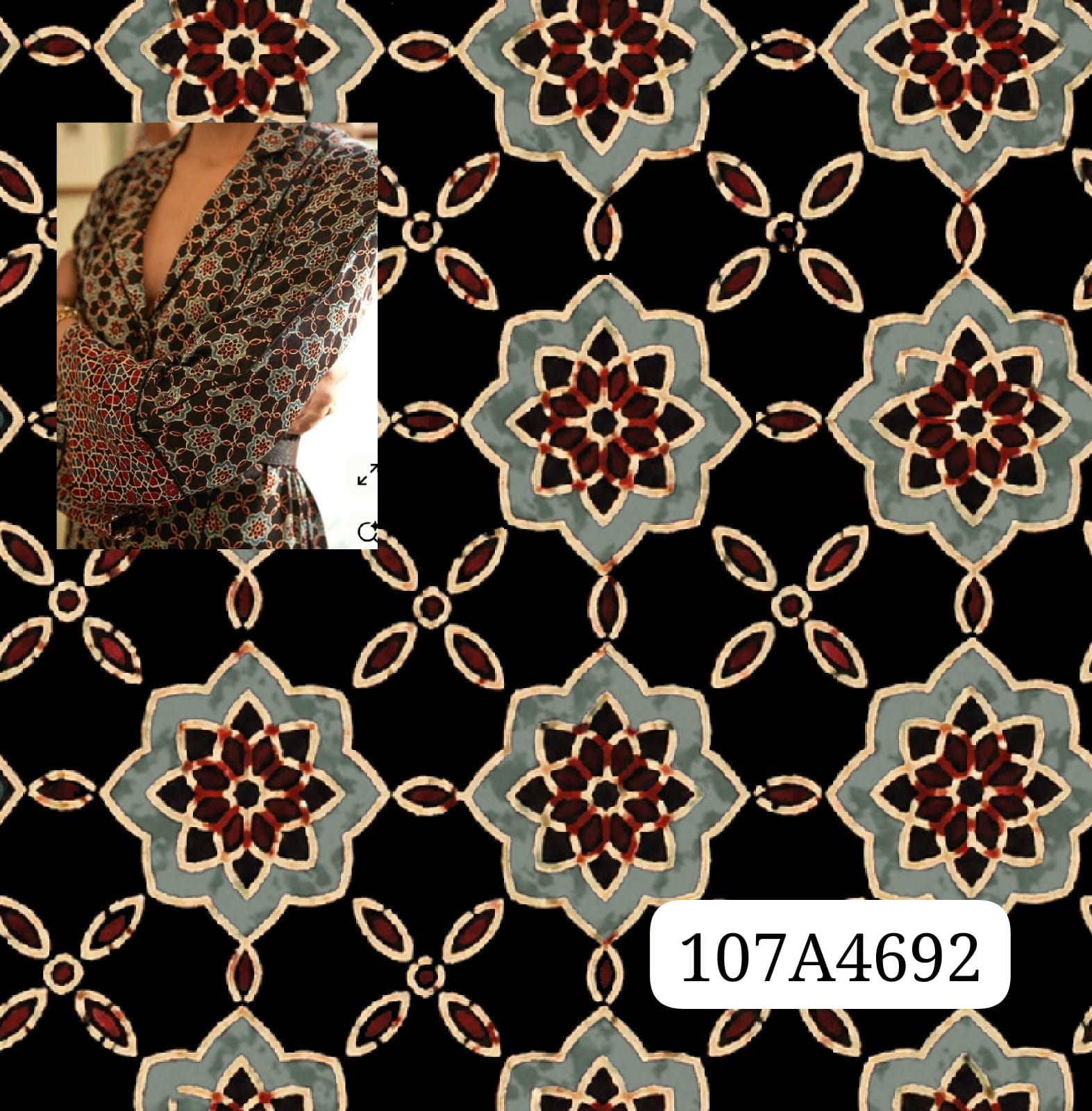 PRINTED CO-SET FABRICS 44" INCHES PER METRE (107)