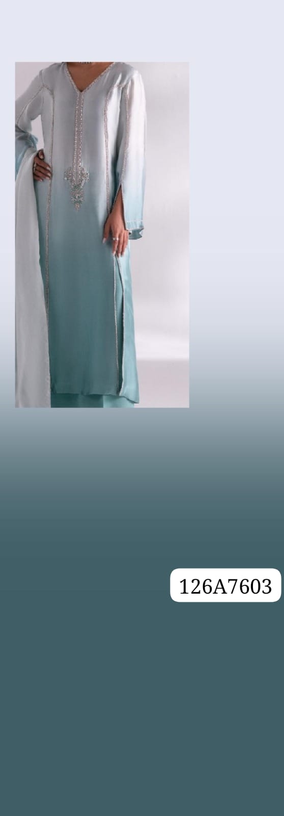 Ombre satin silk 44" inches ASSORTED PER METRE (126)
